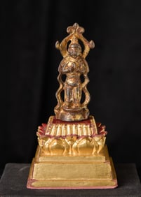 TangorlaterMiniatureStandingBronzeBuddha/Bodhisattva.