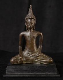 9th C Solid Cast Thai Bronze Buddha. Sublime-World Class.- All-time favorite-New Photos