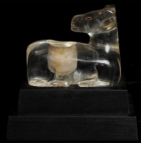 Rare 17thC or earlier Northern Thai quartz crystal reliquary.-Museum piece