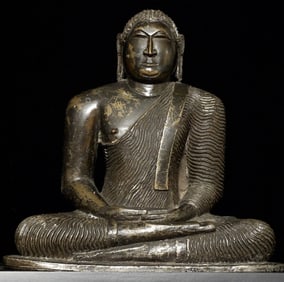 18thC and possibly earlier. Very large and incredibly heavy Sri Lankan Kandy style (with echoes of