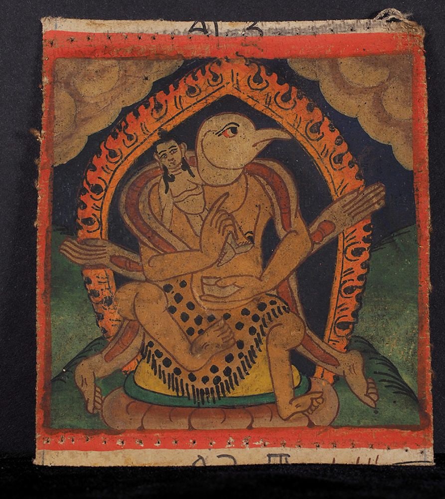 Rare Complete Set of 120 18th–19thC Miniature Tibetan Thangkas/Tsaklis: Rare Complete Set of 120 Miniature Tibetan Thangkas (Tsaklis). A remarkably rare complete set of 120 miniature Thangkas or Tsaklis, traditionally used to train young monks in recognizing and memorizin