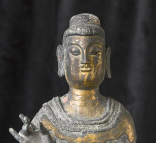 6th-9th/later Century Korea Silla Dynasty Buddha- Large, Rare, Unique-16.5 inches tall!