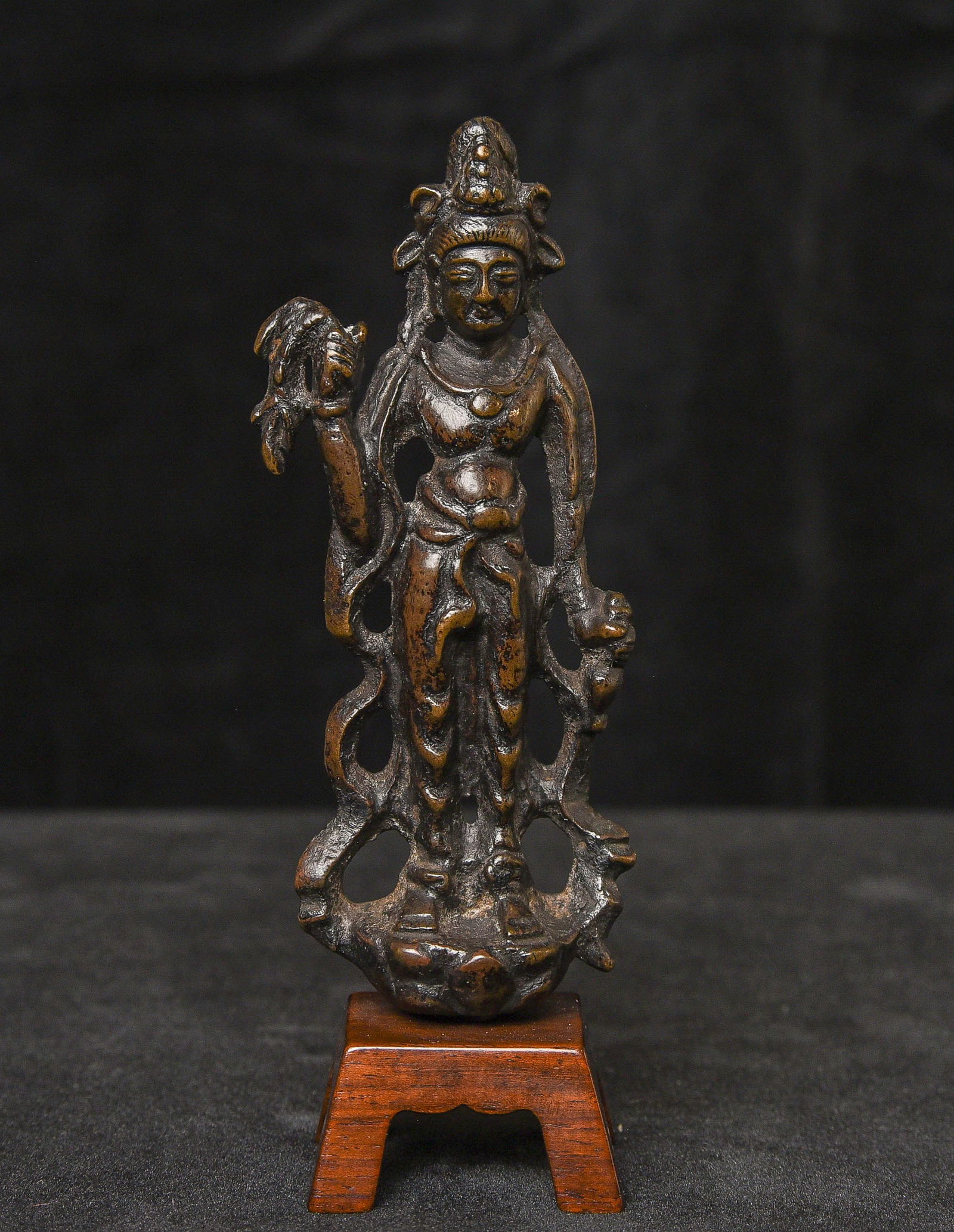 6-9thC Chinese Bronze Tang Buddha of Compassion. Fine Example (1 of 17)