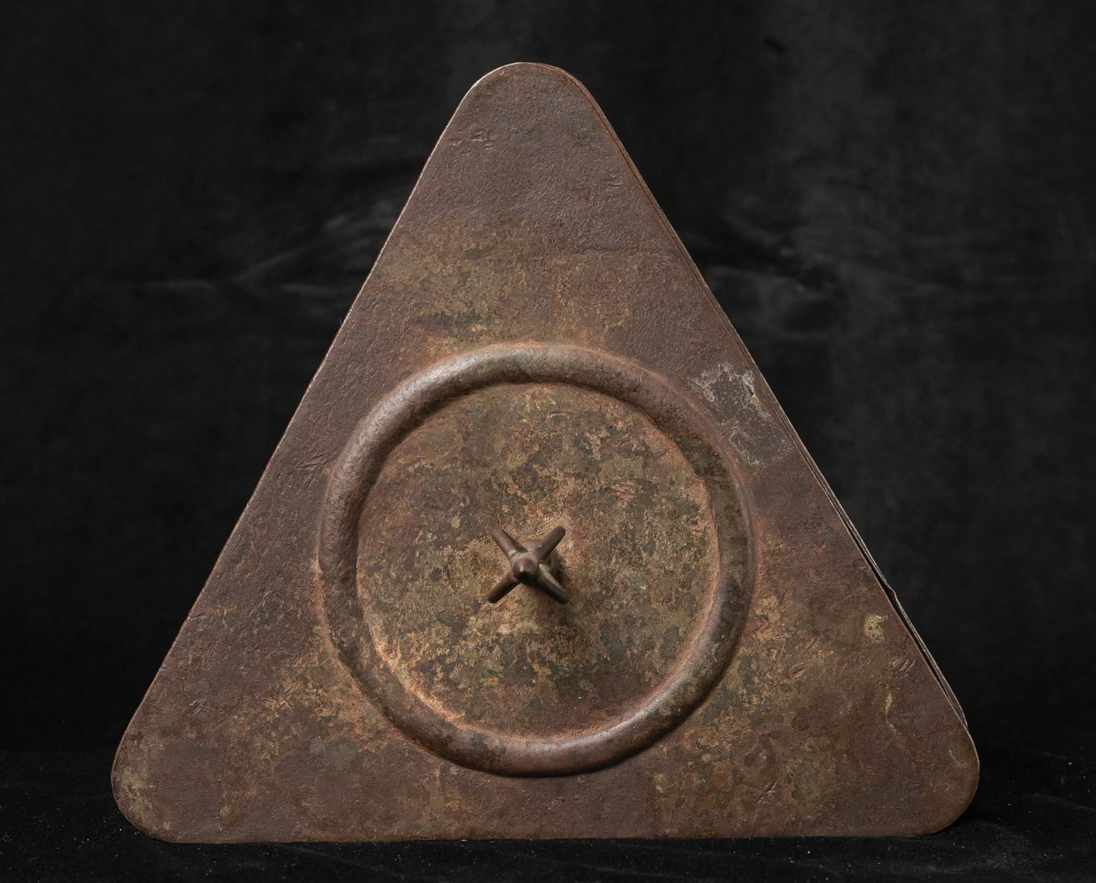 Antique set of antique Tibetan Buddhist "tools" cast out of iron or steel (a magnet sticks to both (1 of 20)