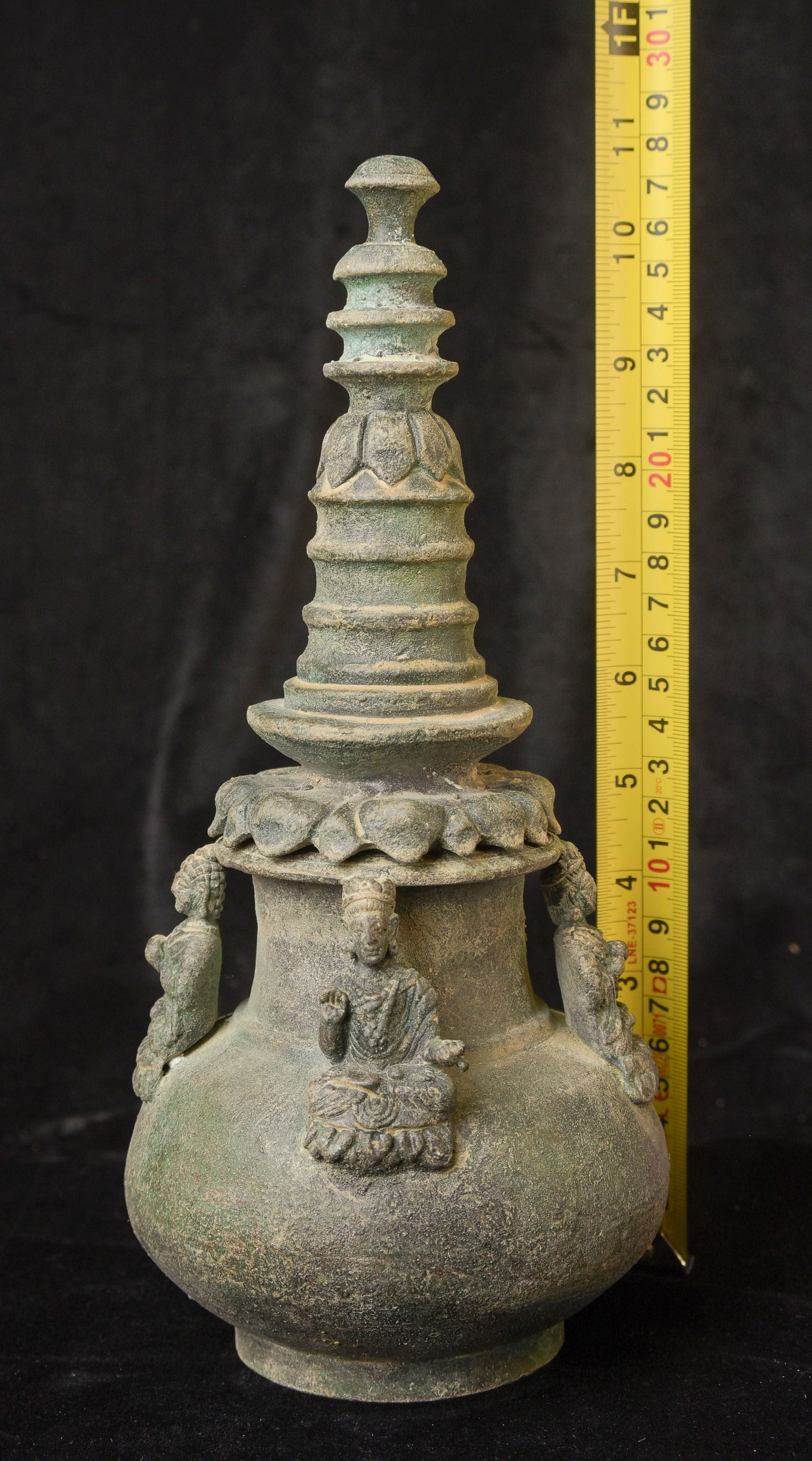 Bronze Buddhist Stupa, The sections stack loosely together. - 3