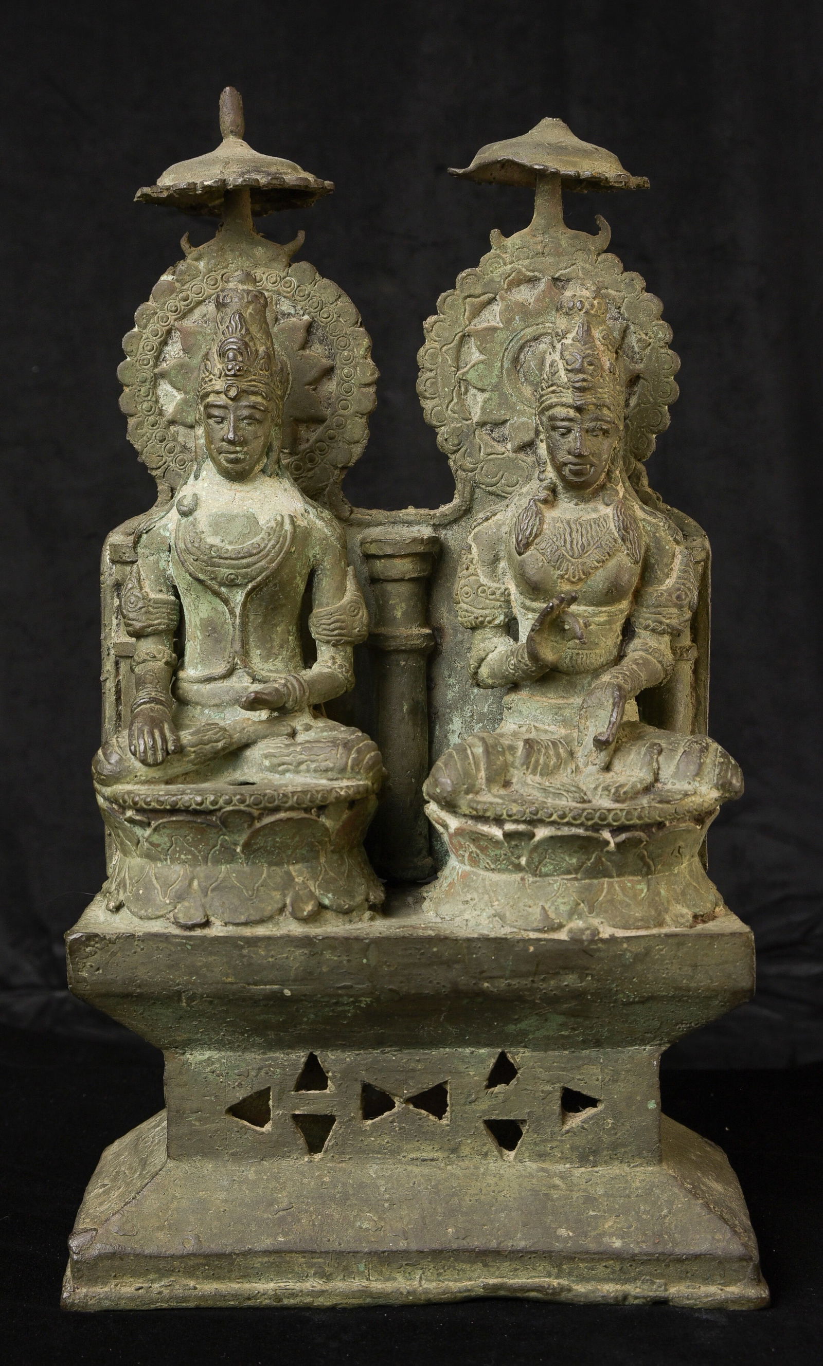 Rare Early Javanese double Deity. Large, Powerful Altar- Authentic! (1 of 20)