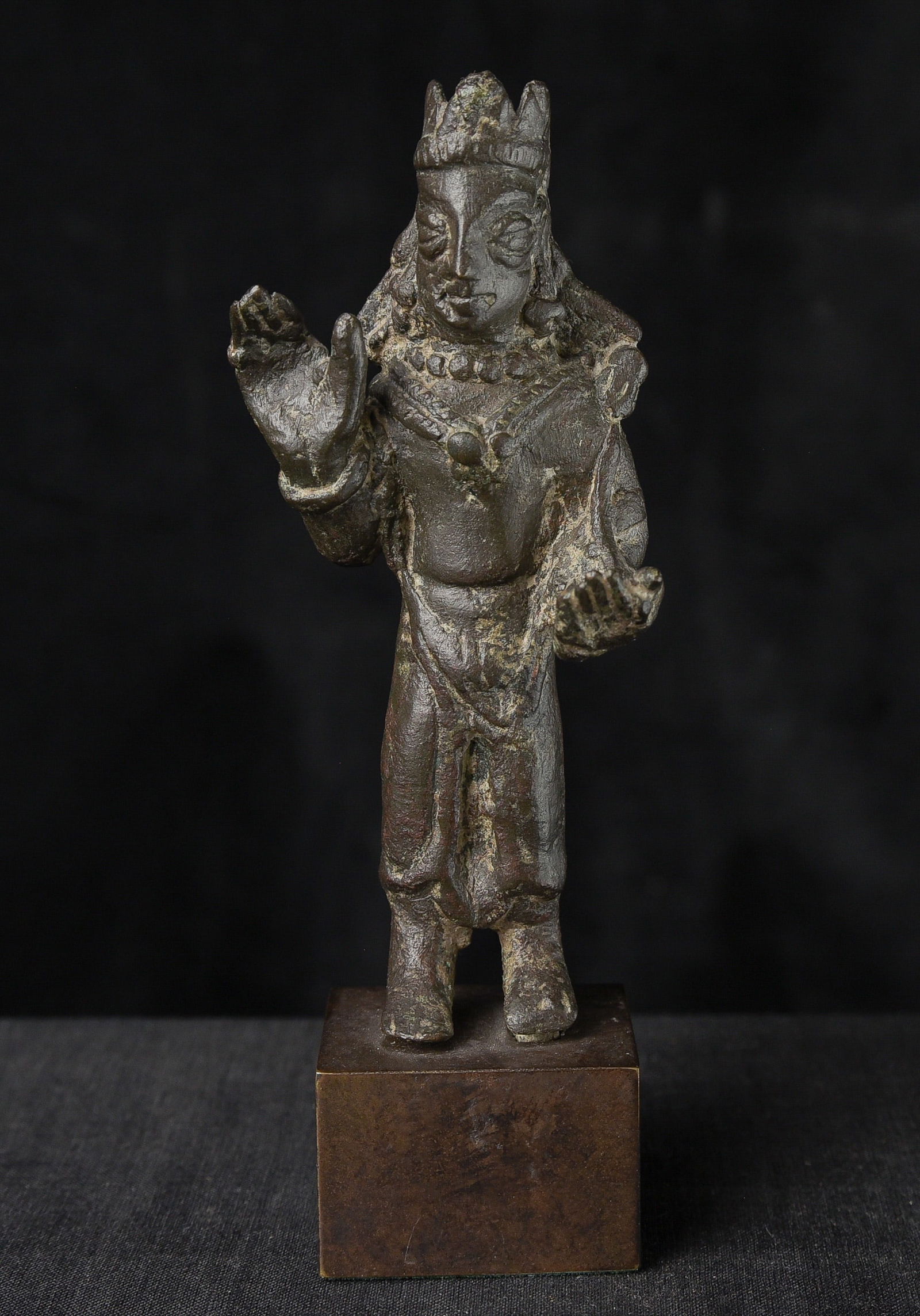 Circa 800 AD -RARE Bronze Buddha/ Bodhisattva, Kashmir, India/Himalayas-1000+ yrs old! (1 of 13)