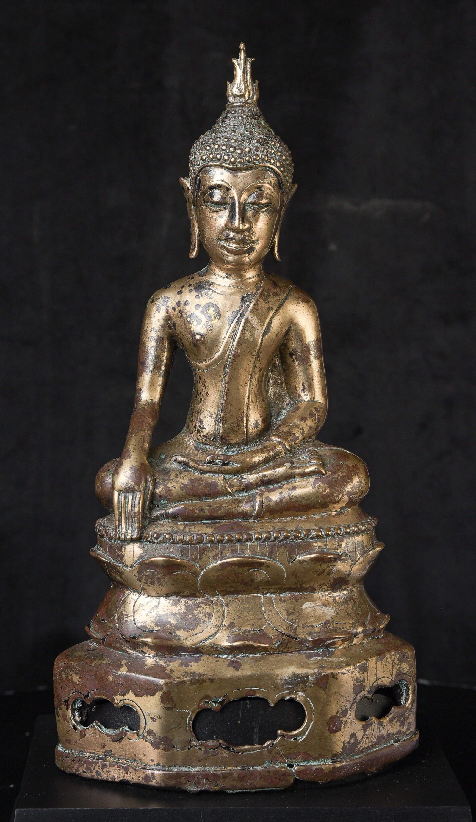 16thC Northern Thai Bronze Buddha- 12+ inches- BEST Quality sculpting- Special! (1 of 18)