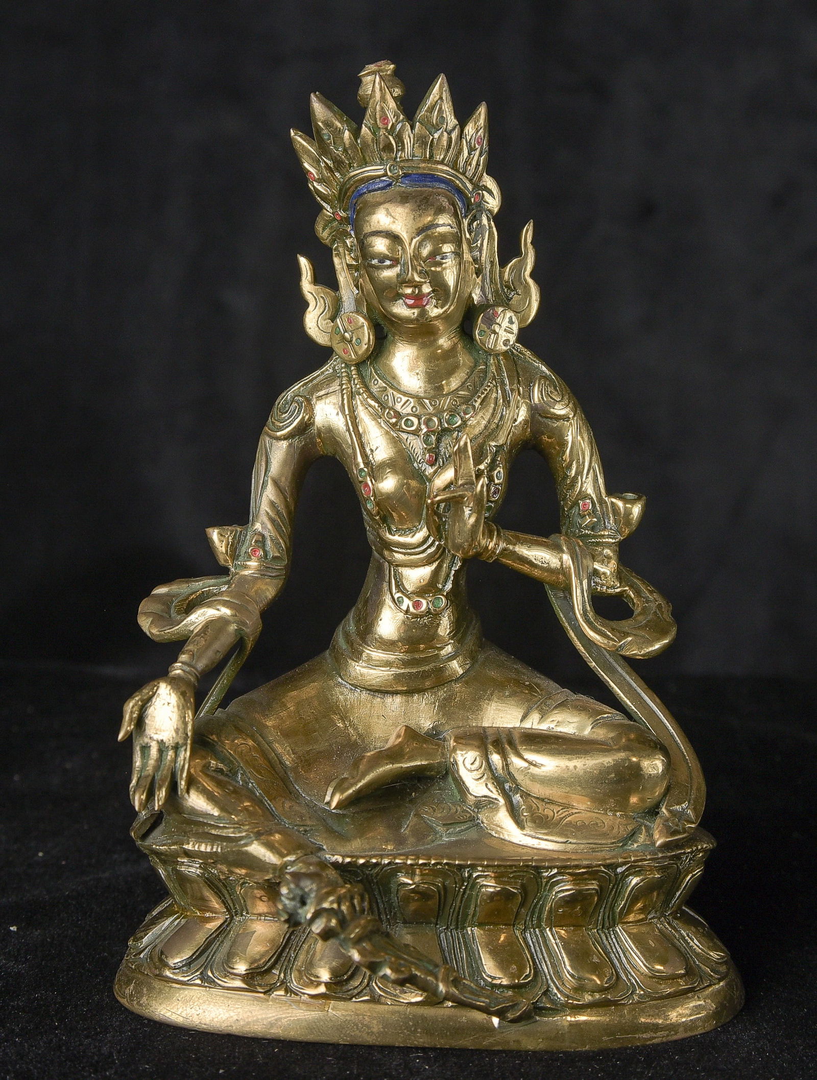 19/early 20thC Mongolian Bodhisattva. (1 of 20)