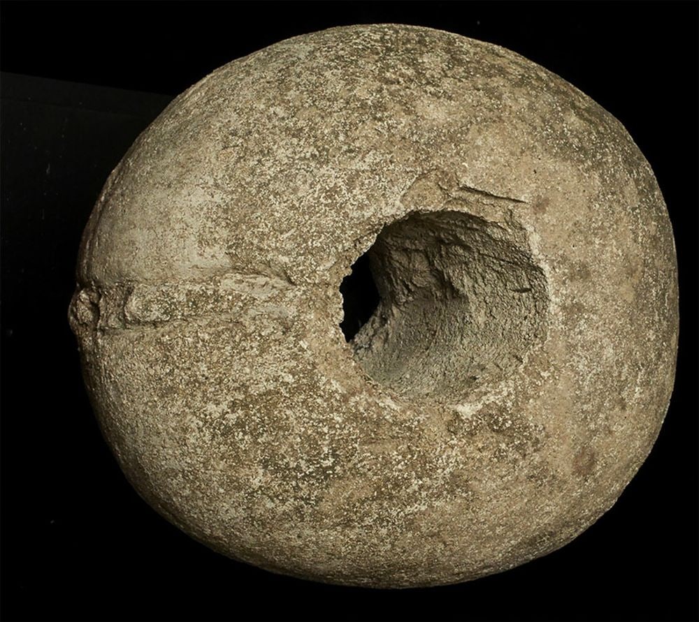 10/11thC Burmese Pagan Stone or cast Head-True Archeological item. - 6