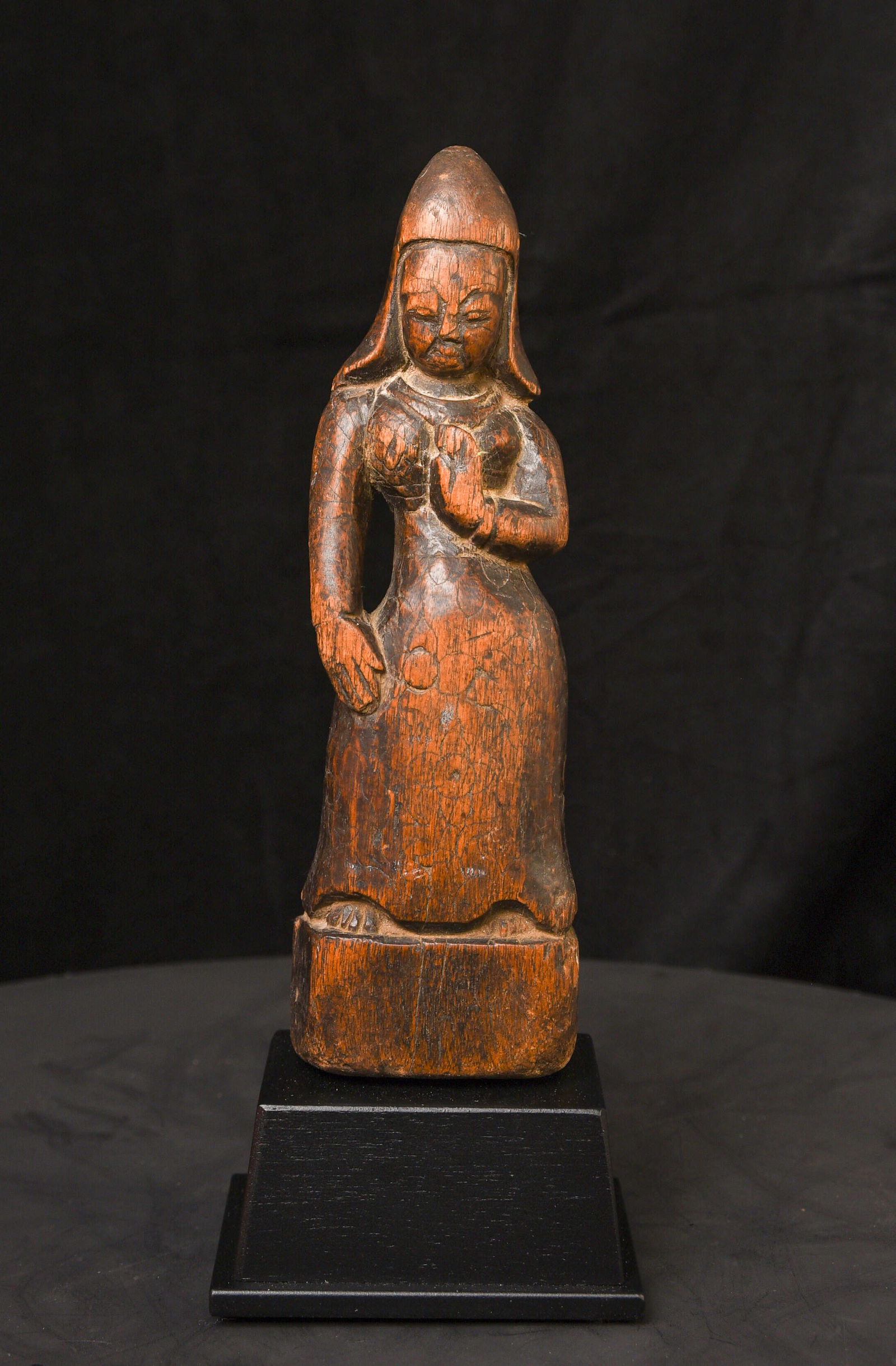 Very Early Wood Nepalese Bodhisattva- wonderful spiritual feel. (1 of 15)