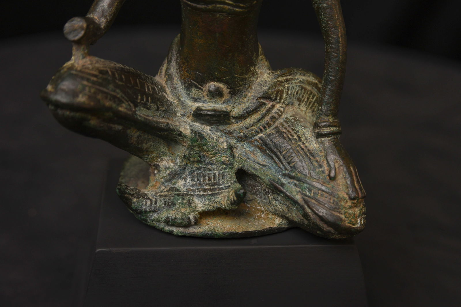 13thC Cambodian Solid-Cast Bronze Post Khmer "Apsara" Large, Uncommon - 10