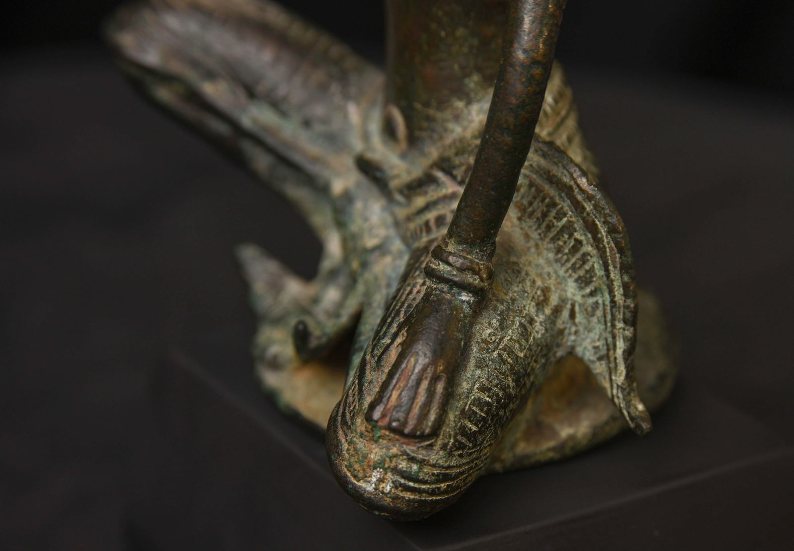 13thC Cambodian Solid-Cast Bronze Post Khmer "Apsara" Large, Uncommon - 17