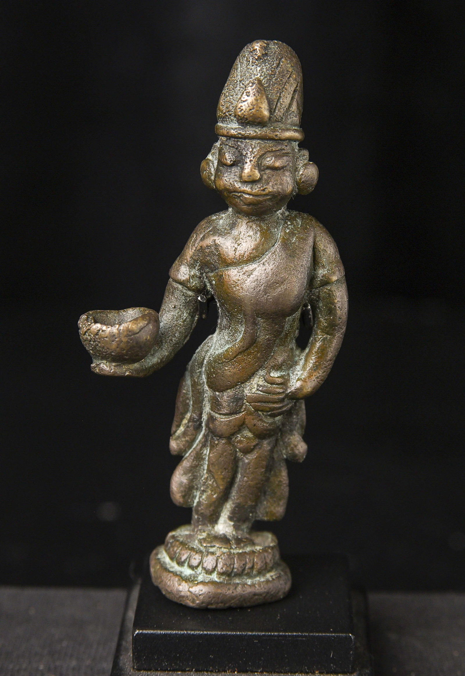 Pre-Pagan Burmese Bronze Solid Cast Buddhist Figure. Charisma, Finesse, Personality- RARE (1 of 9)