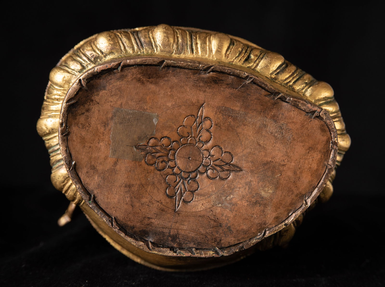 19thC Nepalese Guilded Bronze Buddha. - 20