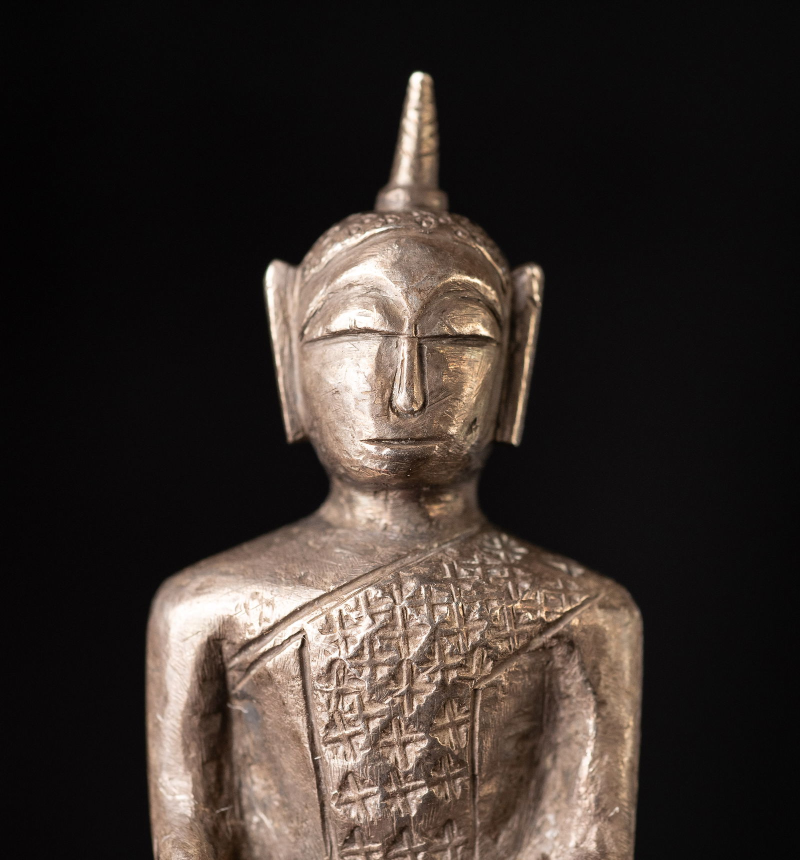 17/18 century solid cast silver Cambodian. - 7