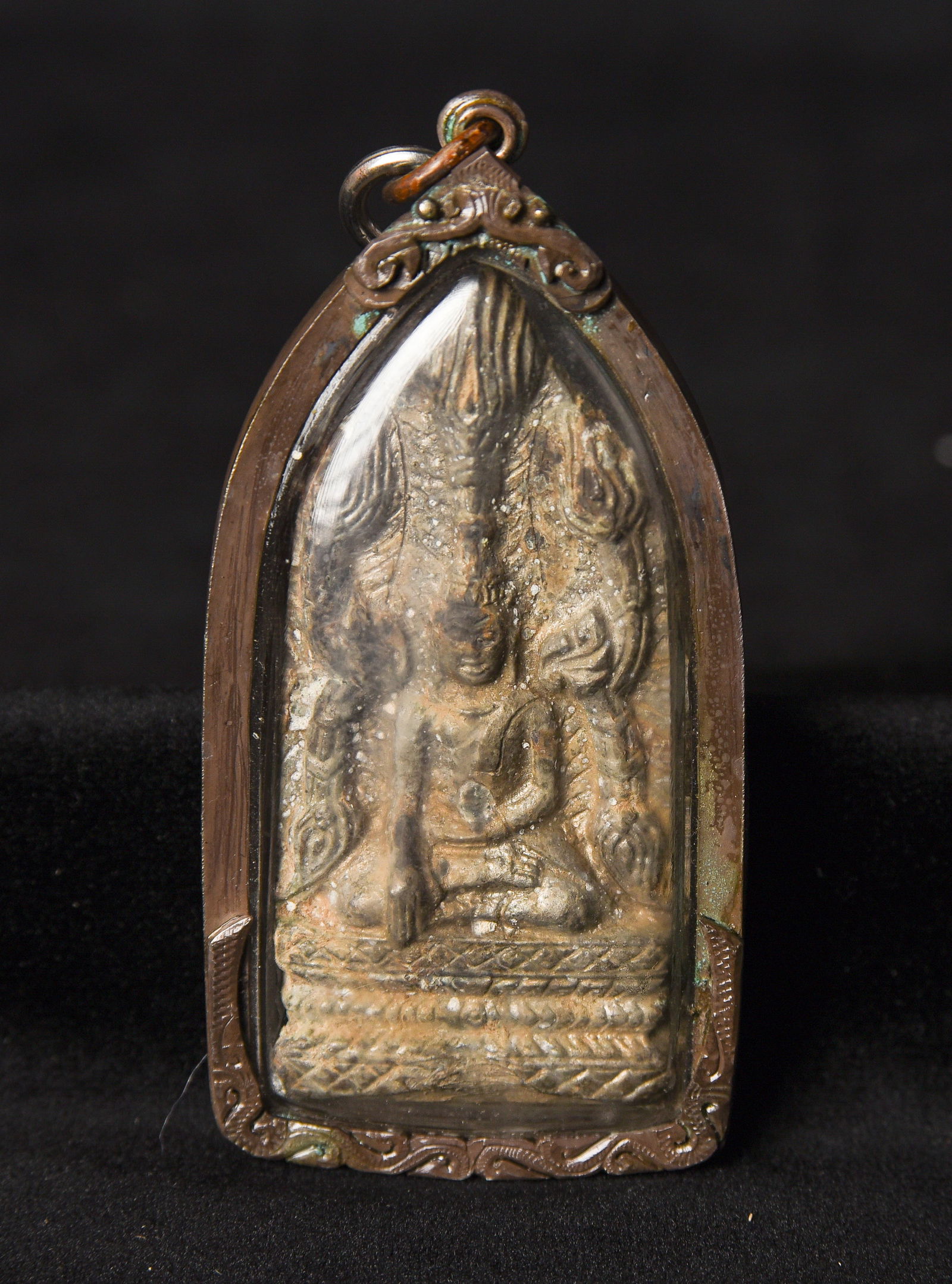 This is a Thai amulet from an extensive collection of Thai and other Southeast Asian Buddhist: This is a Thai amulet from an extensive collection of Thai and other Southeast Asian Buddhist amulets, acquired over 35 years from collections, estates, as well as from American and European auction h