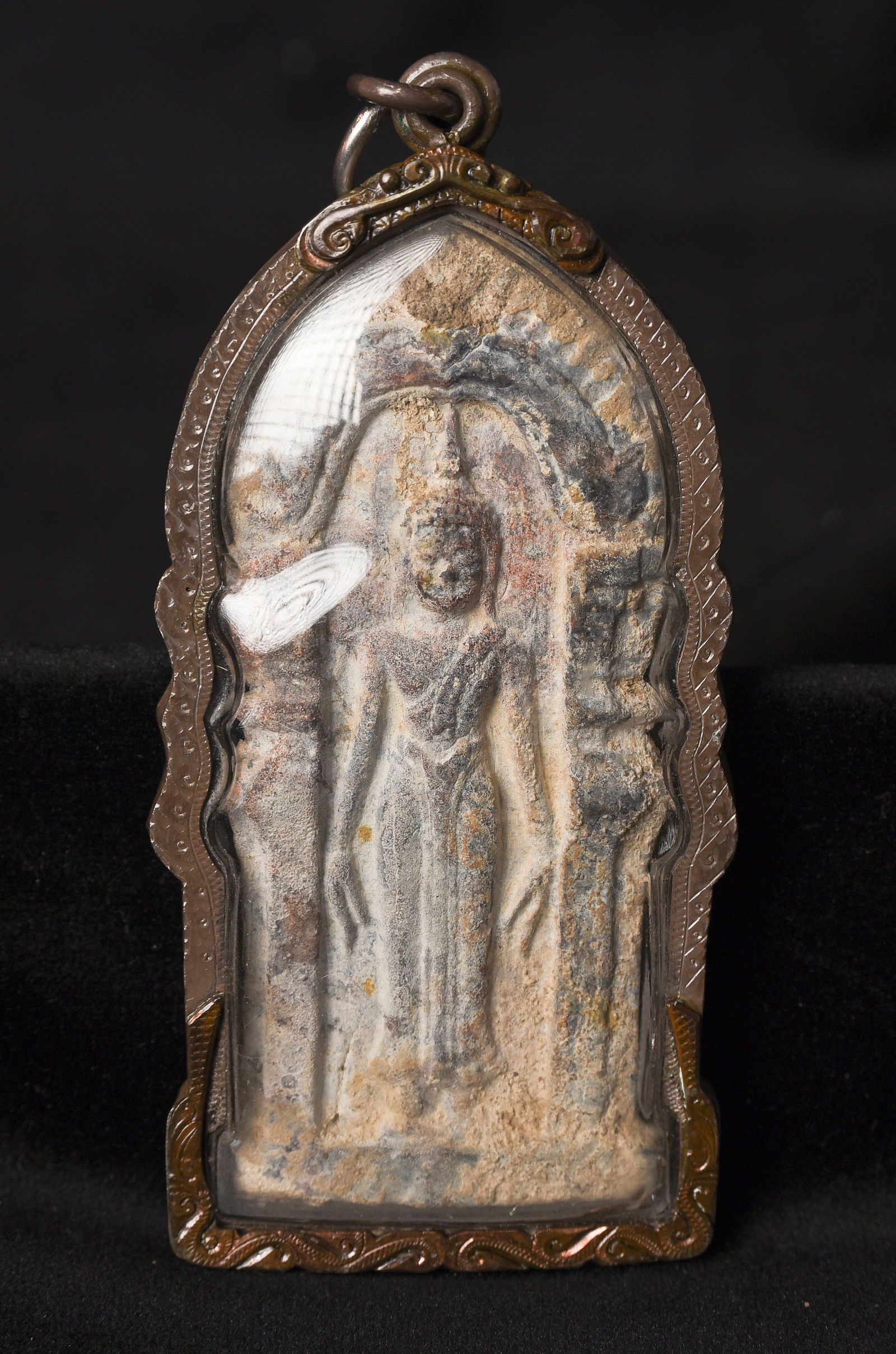 This is a Thai amulet from an extensive collection of Thai and other Southeast Asian Buddhist: This is a Thai amulet from an extensive collection of Thai and other Southeast Asian Buddhist amulets, acquired over 35 years from collections, estates, as well as from American and European auction h