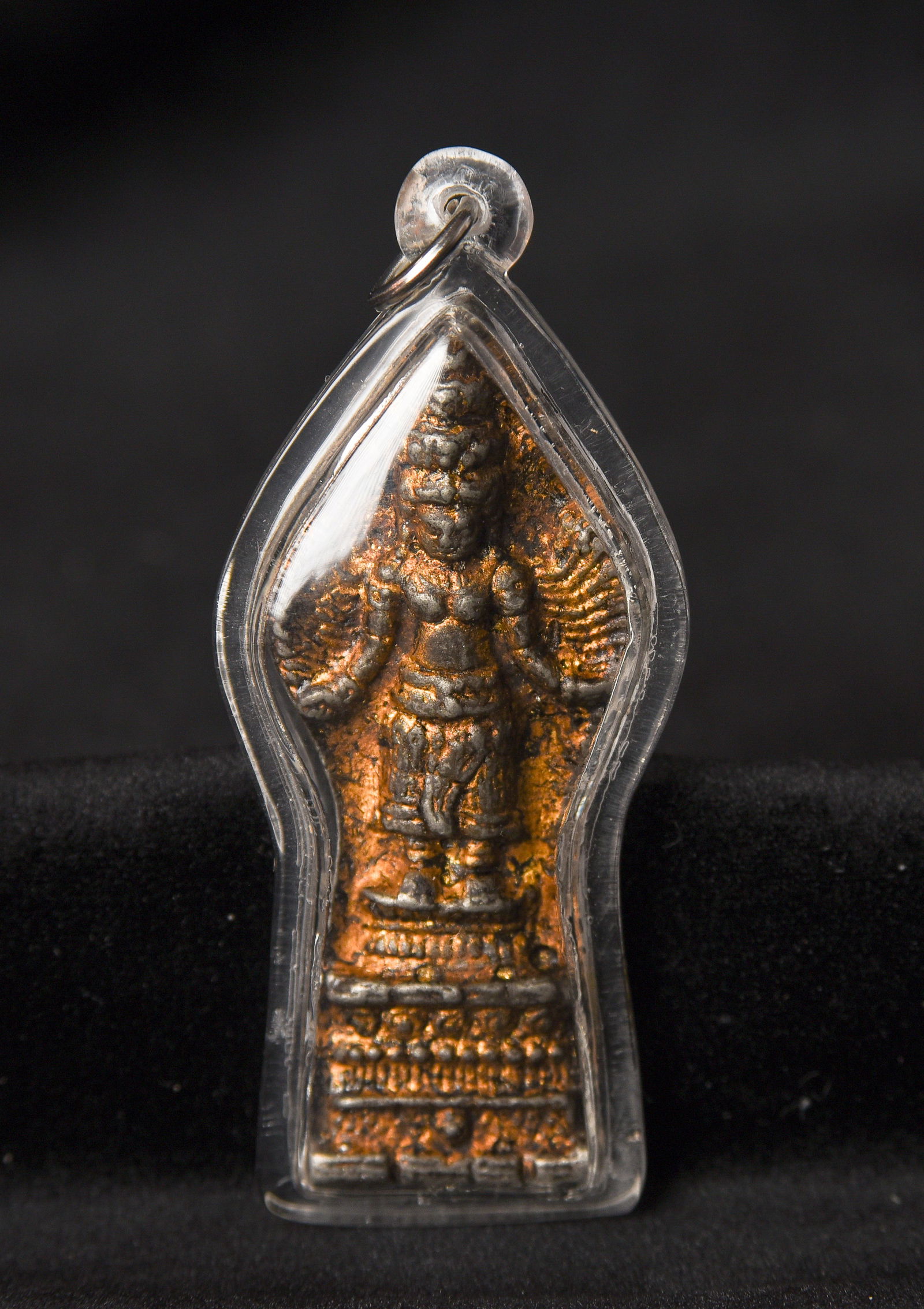This is a Thai amulet from an extensive collection of Thai and other Southeast Asian Buddhist: This is a Thai amulet from an extensive collection of Thai and other Southeast Asian Buddhist amulets, acquired over 35 years from collections, estates, as well as from American and European auction h