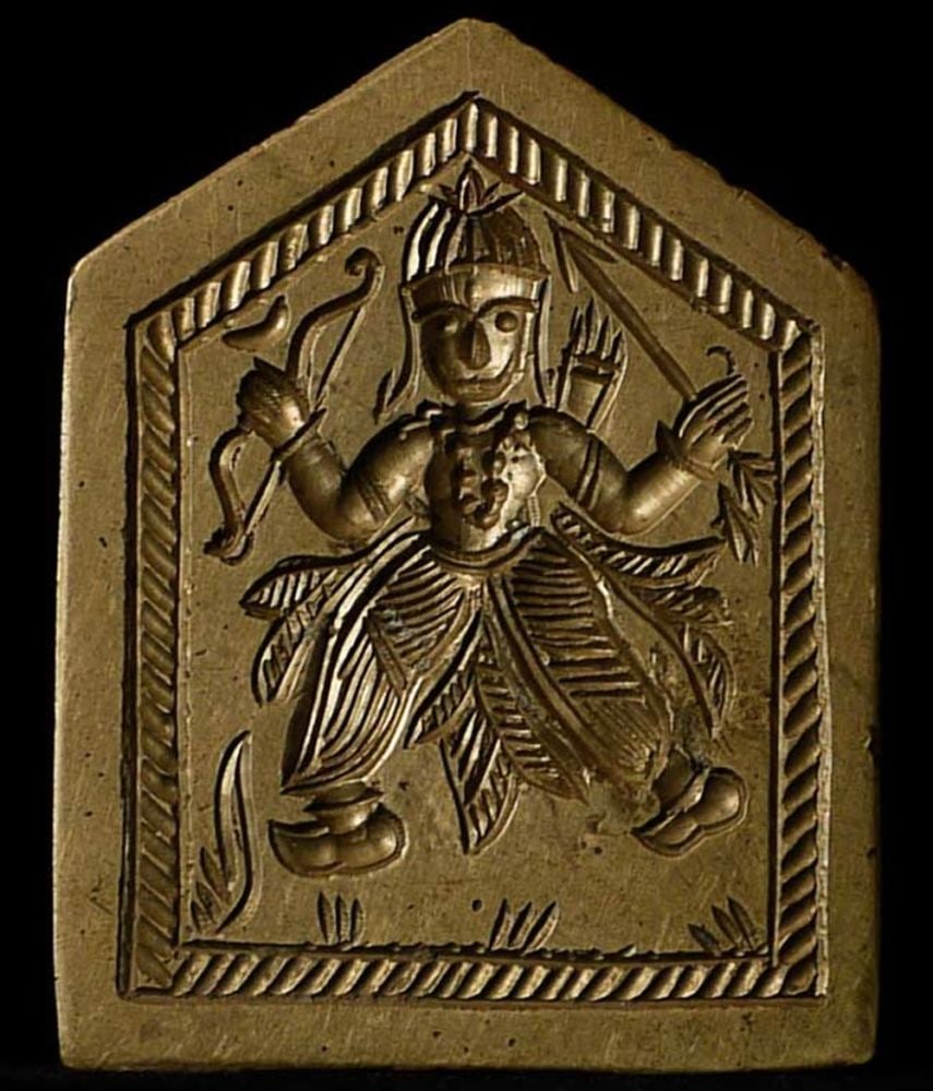 Vintage/Old Bodhisattva Mold. Measures 2.5" x 1 7/8" (1 of 3)