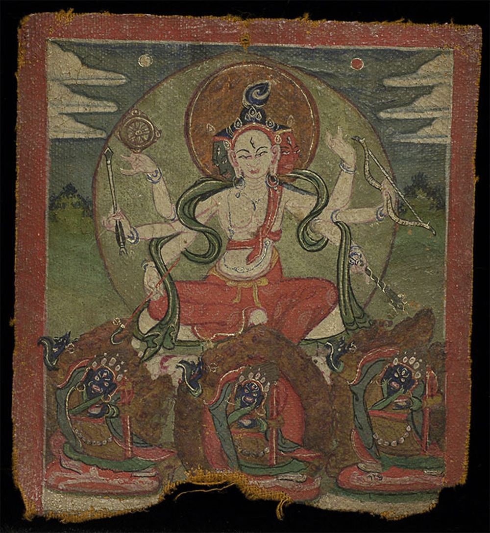 Small Mongolian Thangka. - 2