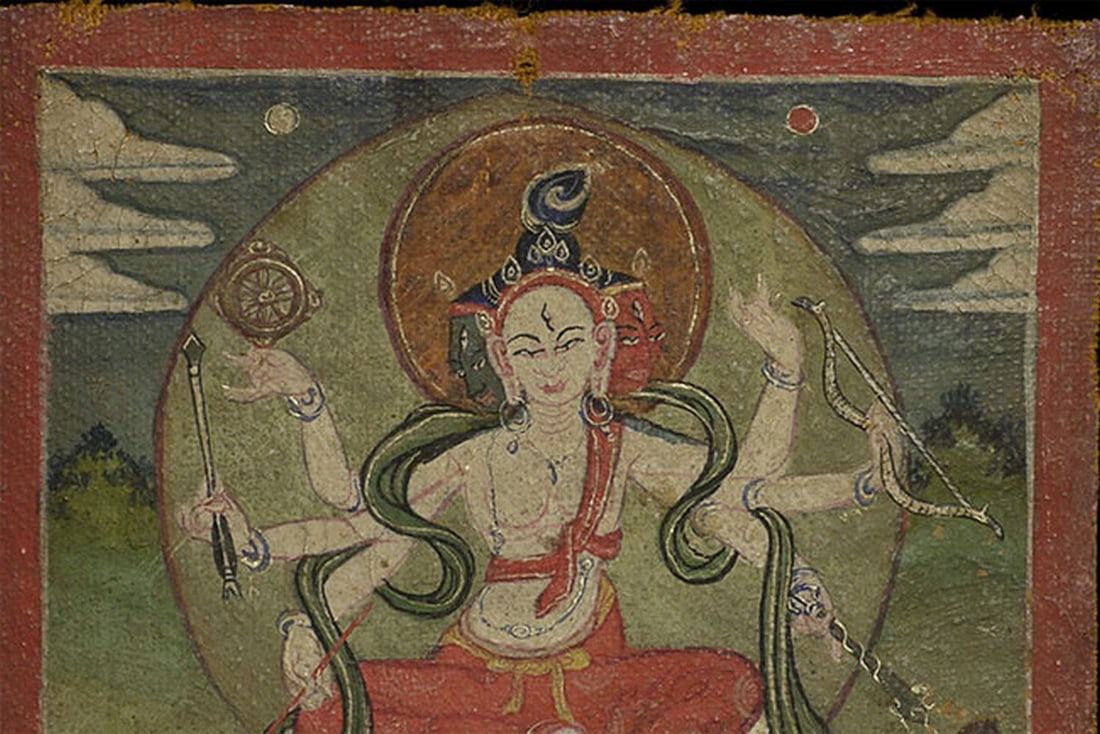 Small Mongolian Thangka. - 3