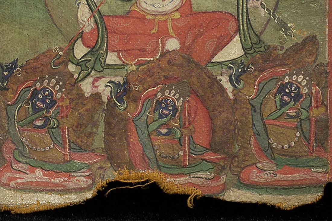 Small Mongolian Thangka. - 4