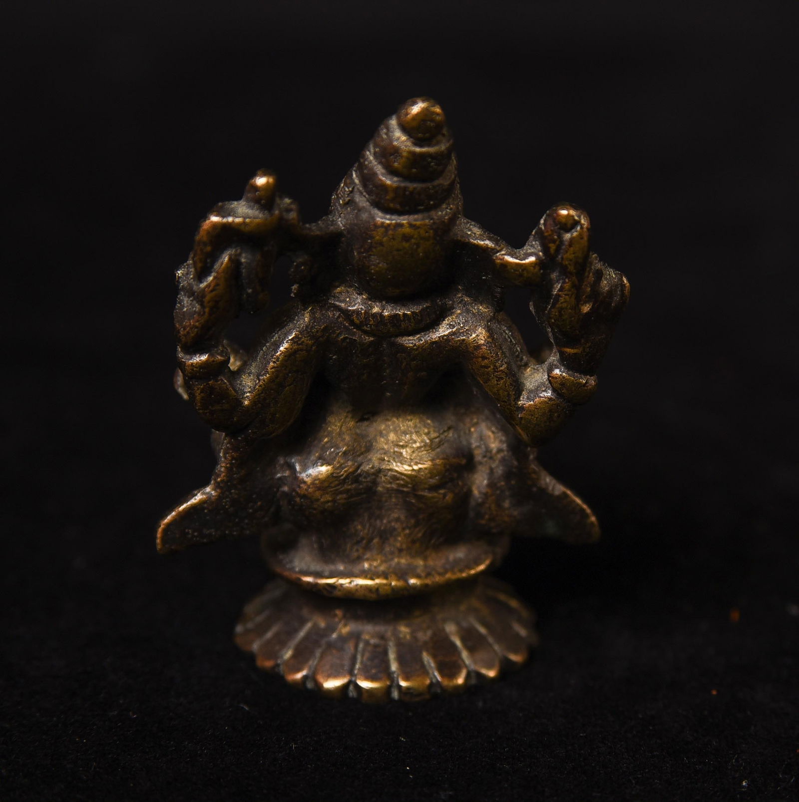 Nice 18/19thC Ganesh. 2.25" - 5