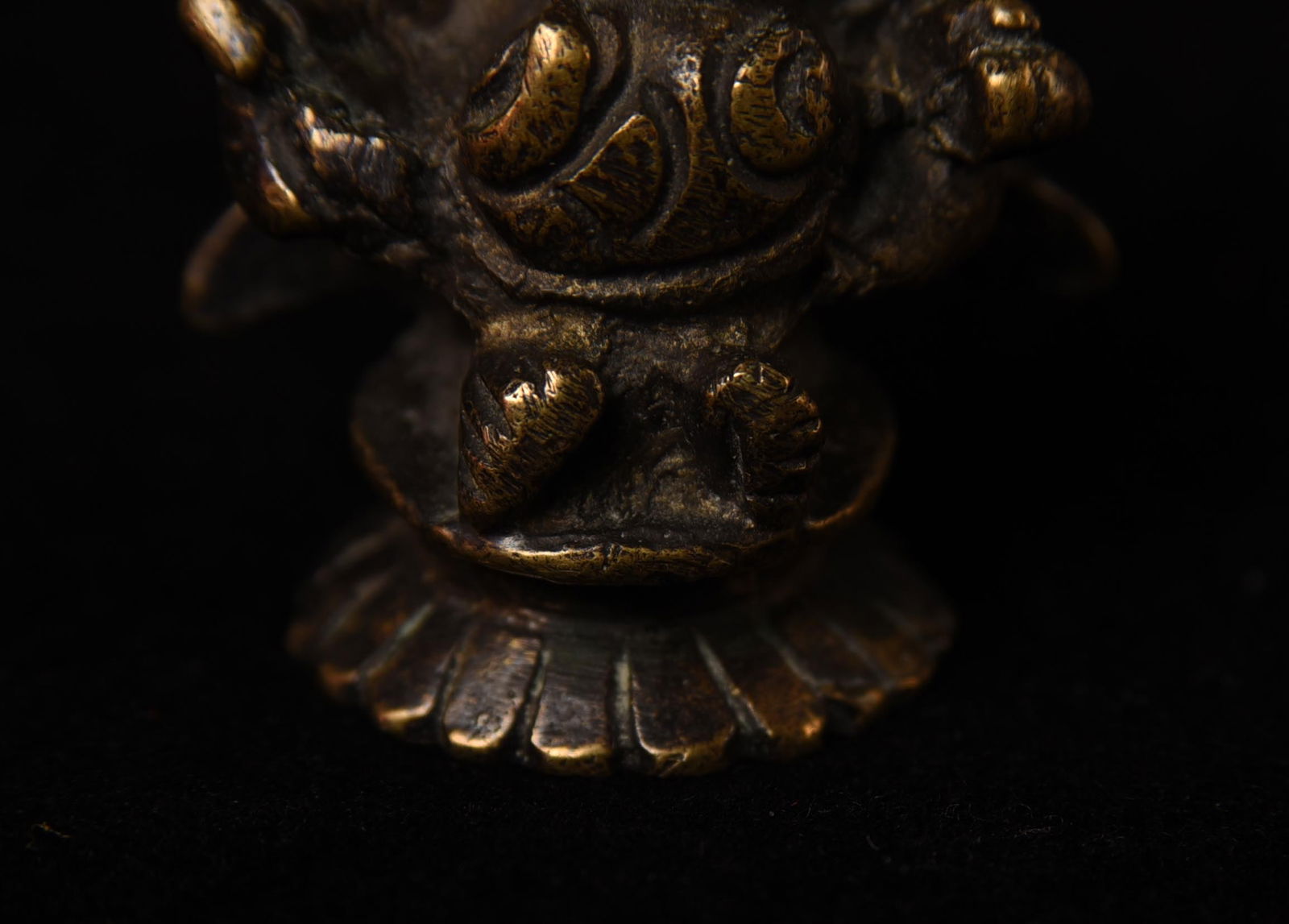 Nice 18/19thC Ganesh. 2.25" - 8