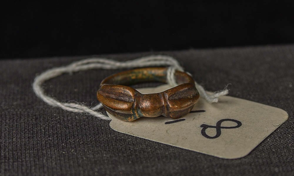 Tibetan Dorje Ring. Lot is for ONE, Ring Size 8.25 (x1): Ring Size 8.25 (x1), Antique Tibetan Bronze Dorje/Dorge Ring/Rings. I purchased about 50 of these in the 1990s from a woman. I was posted in Northern India in the Peace Corps in the late 1950s/early 1