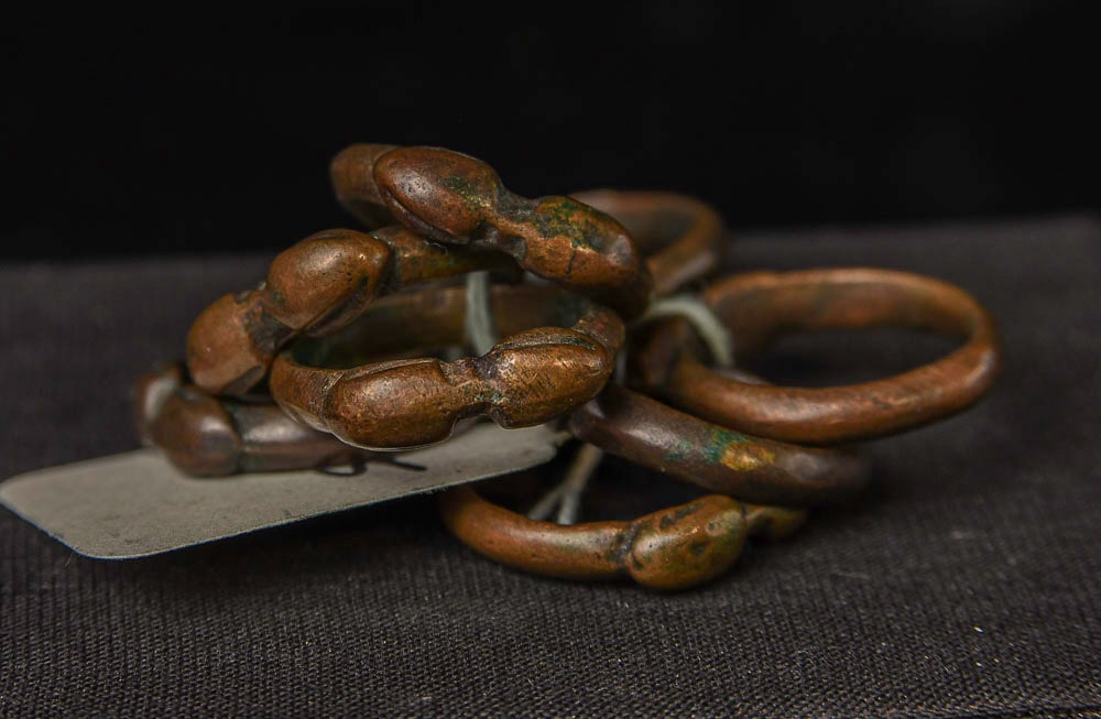 Tibetan Dorje Ring. Lot is for ONE Ring Size 10.5 (x8): Ring Size 10.5 (x8), Antique Tibetan Bronze Dorje/Dorge Ring/Rings. I purchased about 50 of these in the 1990s from a woman. I was posted in Northern India in the Peace Corps in the late 1950s/early 1