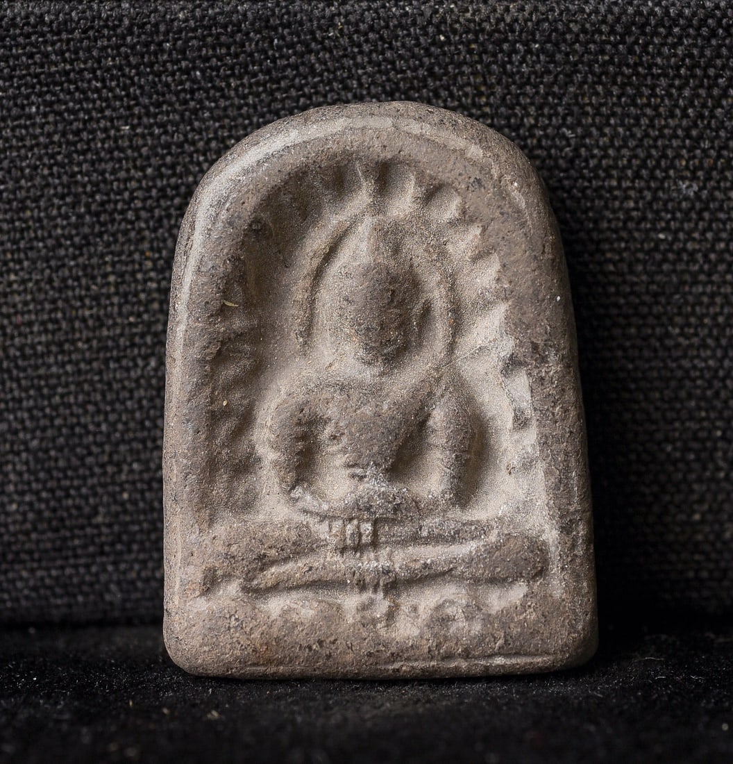 This is a Thai amulet from an extensive collection of Thai and other Southeast Asian Buddhist: This is a Thai amulet from an extensive collection of Thai and other Southeast Asian Buddhist amulets, acquired over 35 years from collections, estates, as well as from American and European auction h