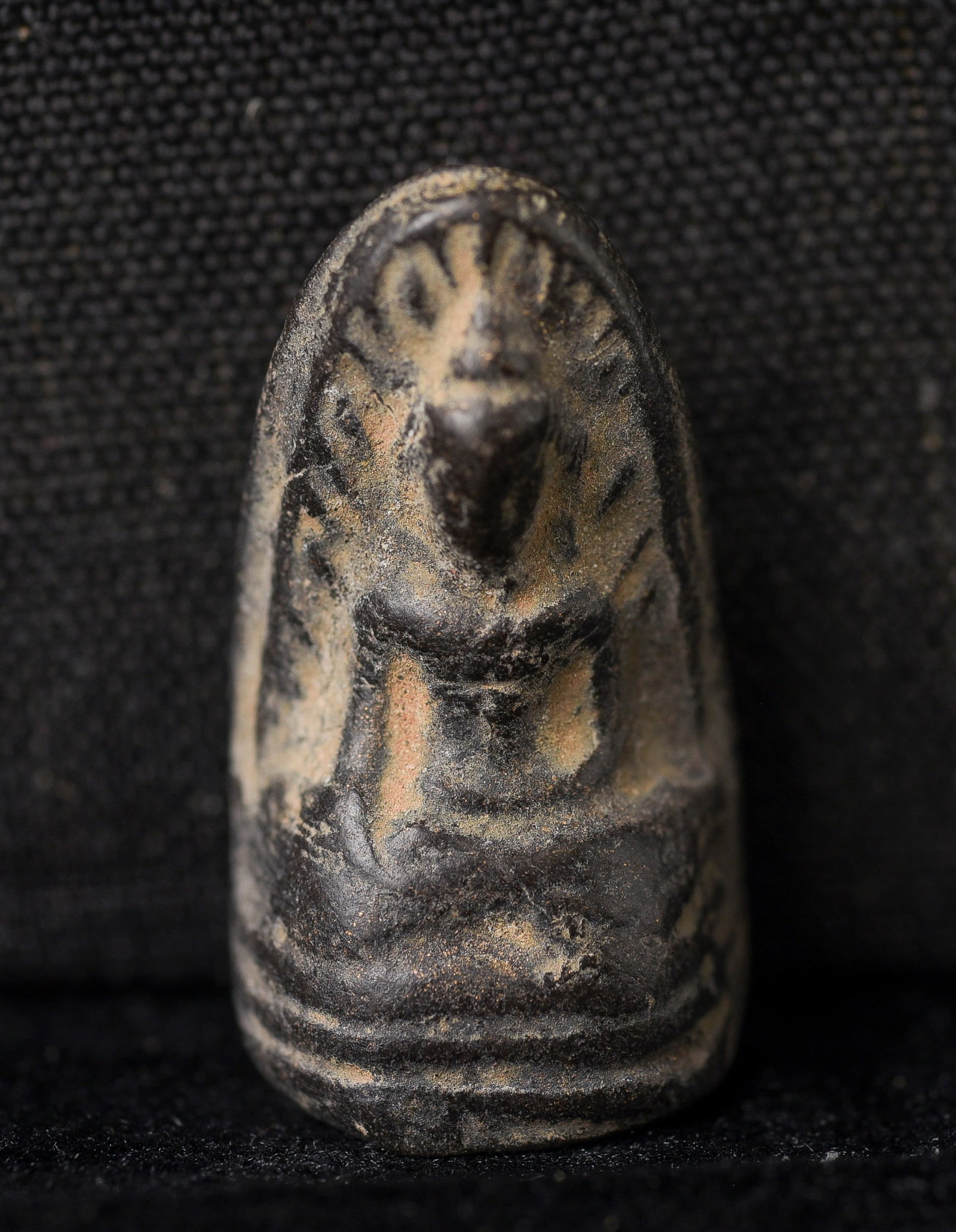 This is a Thai amulet from an extensive collection of Thai and other Southeast Asian Buddhist: This is a Thai amulet from an extensive collection of Thai and other Southeast Asian Buddhist amulets, acquired over 35 years from collections, estates, as well as from American and European auction h