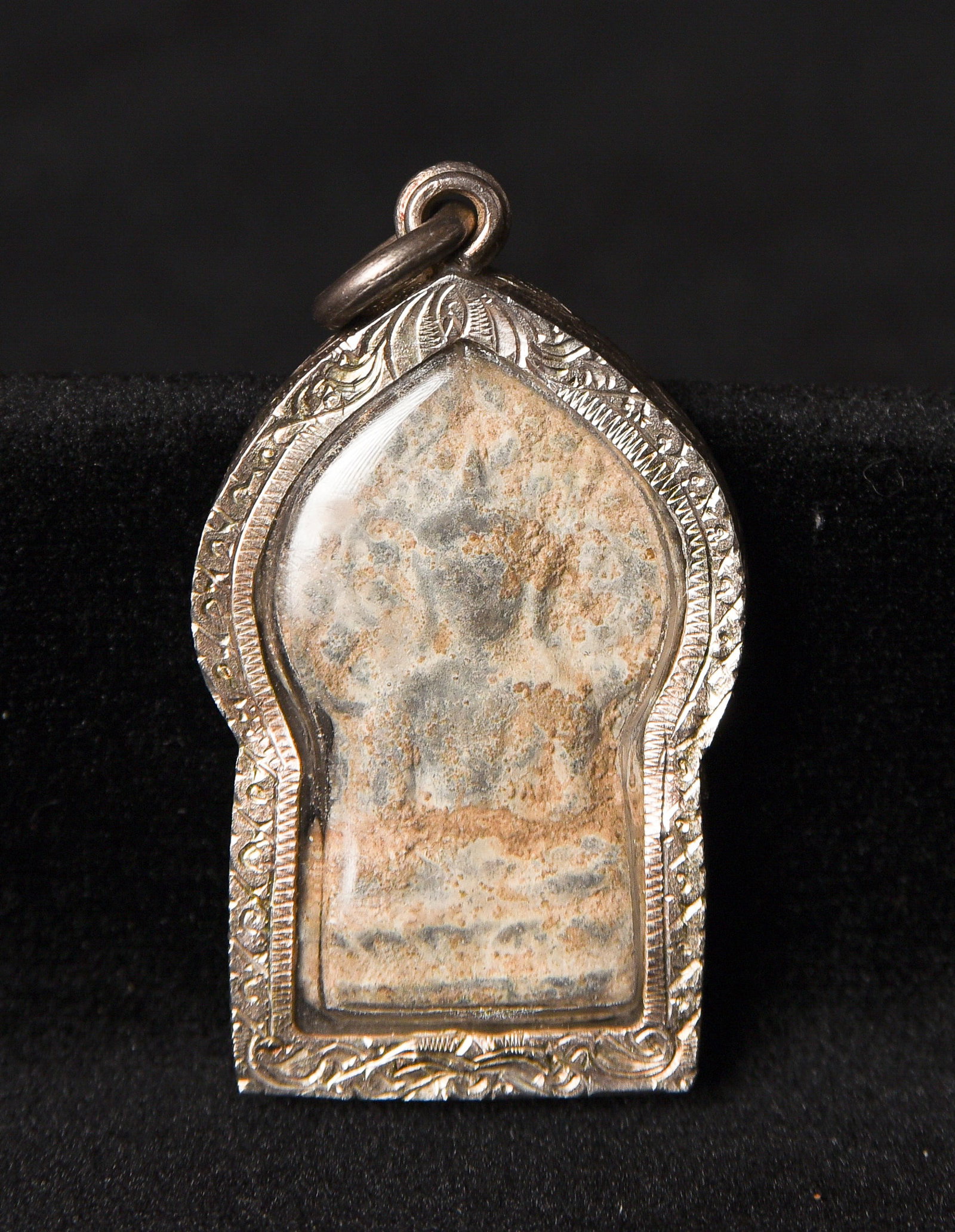 This is a Thai amulet from an extensive collection of Thai and other Southeast Asian Buddhist: This is a Thai amulet from an extensive collection of Thai and other Southeast Asian Buddhist amulets, acquired over 35 years from collections, estates, as well as from American and European auction