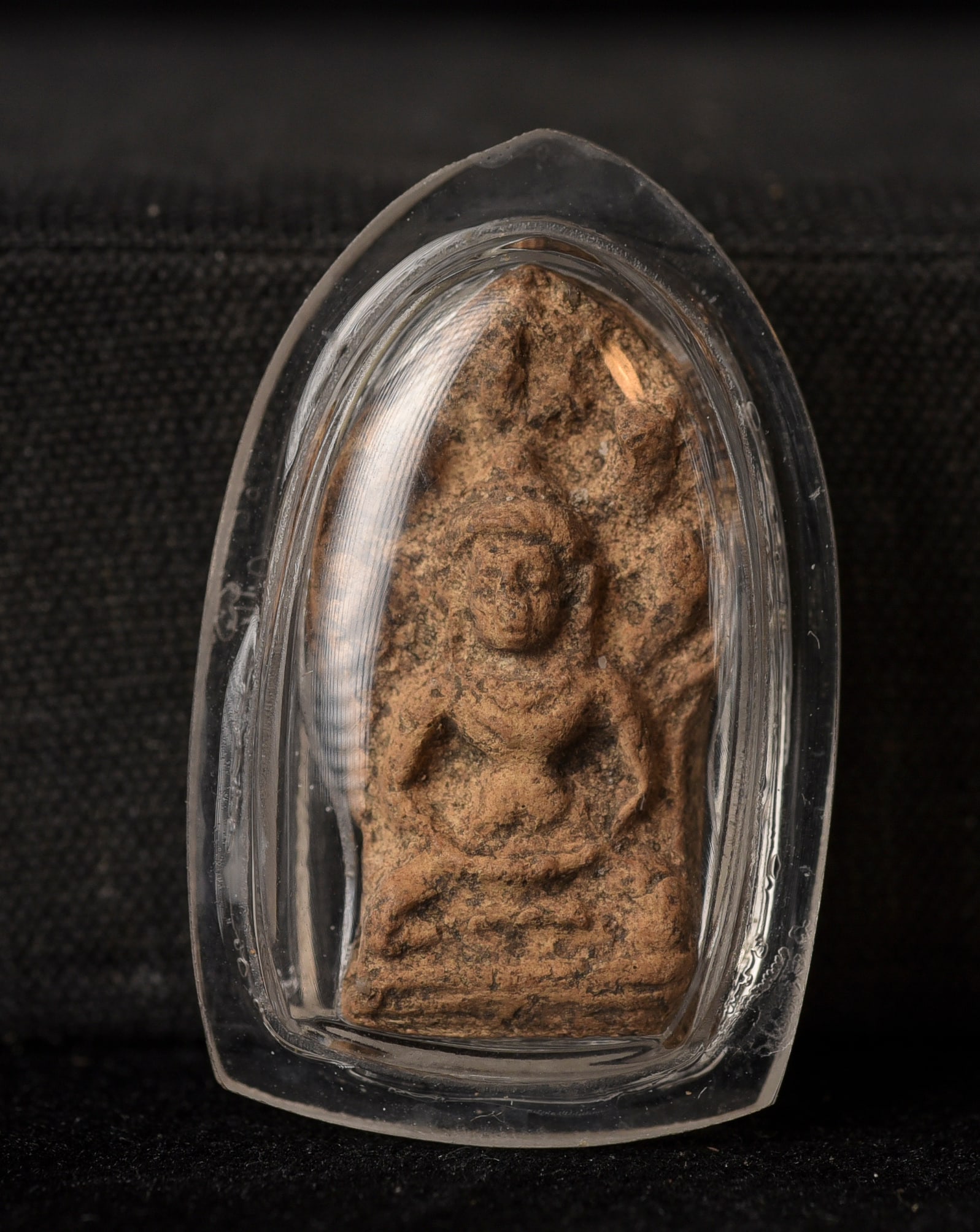 This is a Thai amulet from an extensive collection of Thai and other Southeast Asian Buddhist: This is a Thai amulet from an extensive collection of Thai and other Southeast Asian Buddhist amulets, acquired over 35 years from collections, estates, as well as from American and European auction