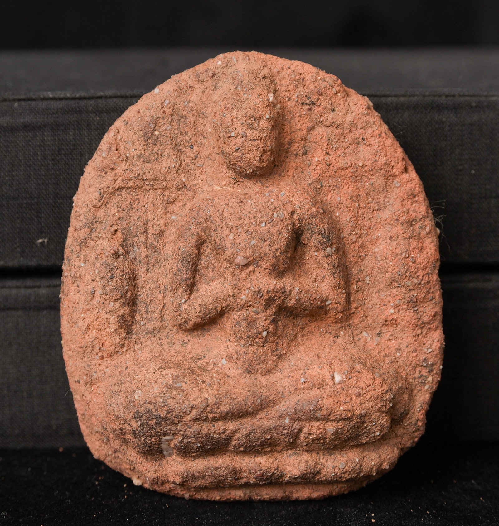 Authentic Pyu Buddha tablet. Complete example in excellent condition.: Authentic Pyu Buddha tablet. Complete example in excellent condition. Years ago there were a number of these in the marketplace, but the authentic ones have mostly disappeared. Approx. 3 inches tall.