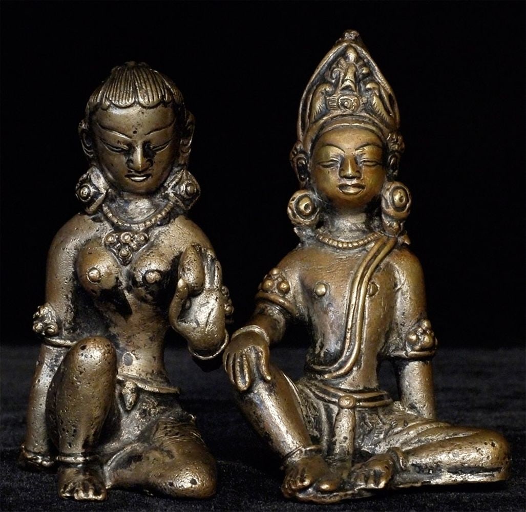 Nepalese Indra and Consort, Solid Cast (1 of 15)