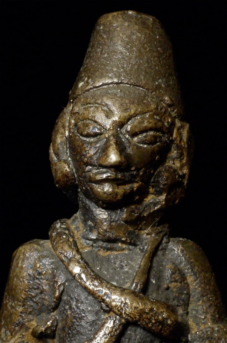 19thC Indonesian Buddha Figure, 2-5/8" (1 of 8)