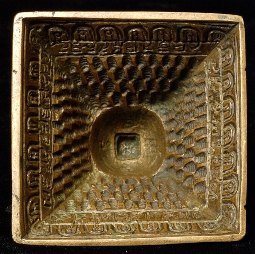 Authentic Mongolian Bronze Stupa Mold - 2