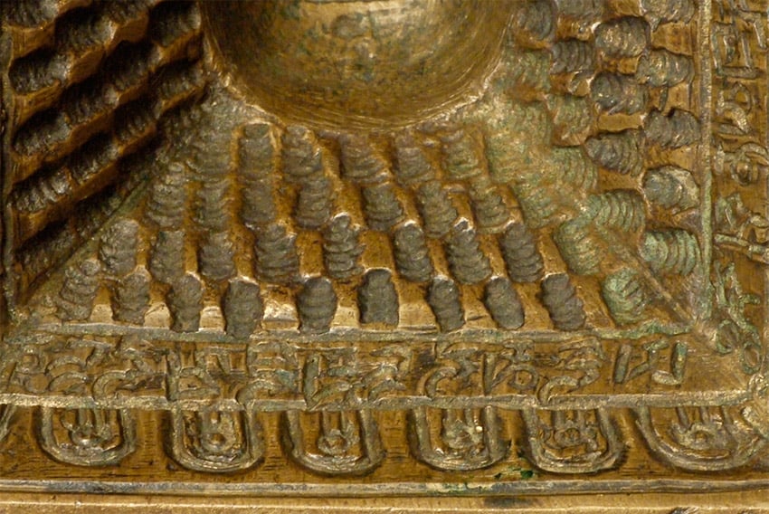 Authentic Mongolian Bronze Stupa Mold - 7