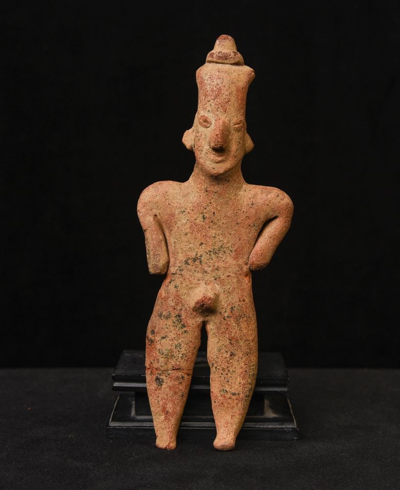 Pre-Columbian figure. ( 7"H x 2.5"W ) (1 of 6)