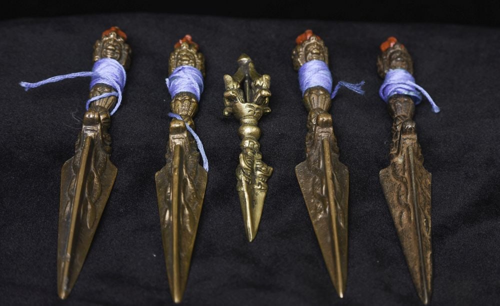 Five Small Tibetan Phurbas- Four Consecrated for practice. - 3