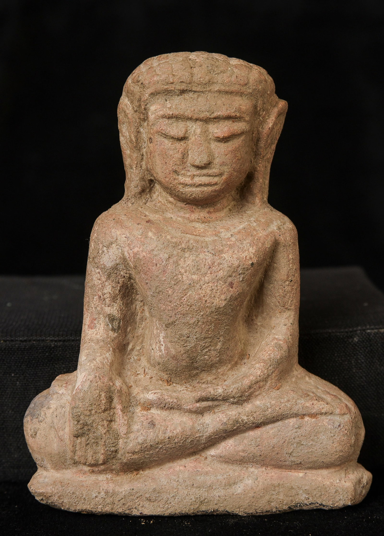 Authentic 10thC "Haripunchai" Style Terracotta Buddha (1 of 8)