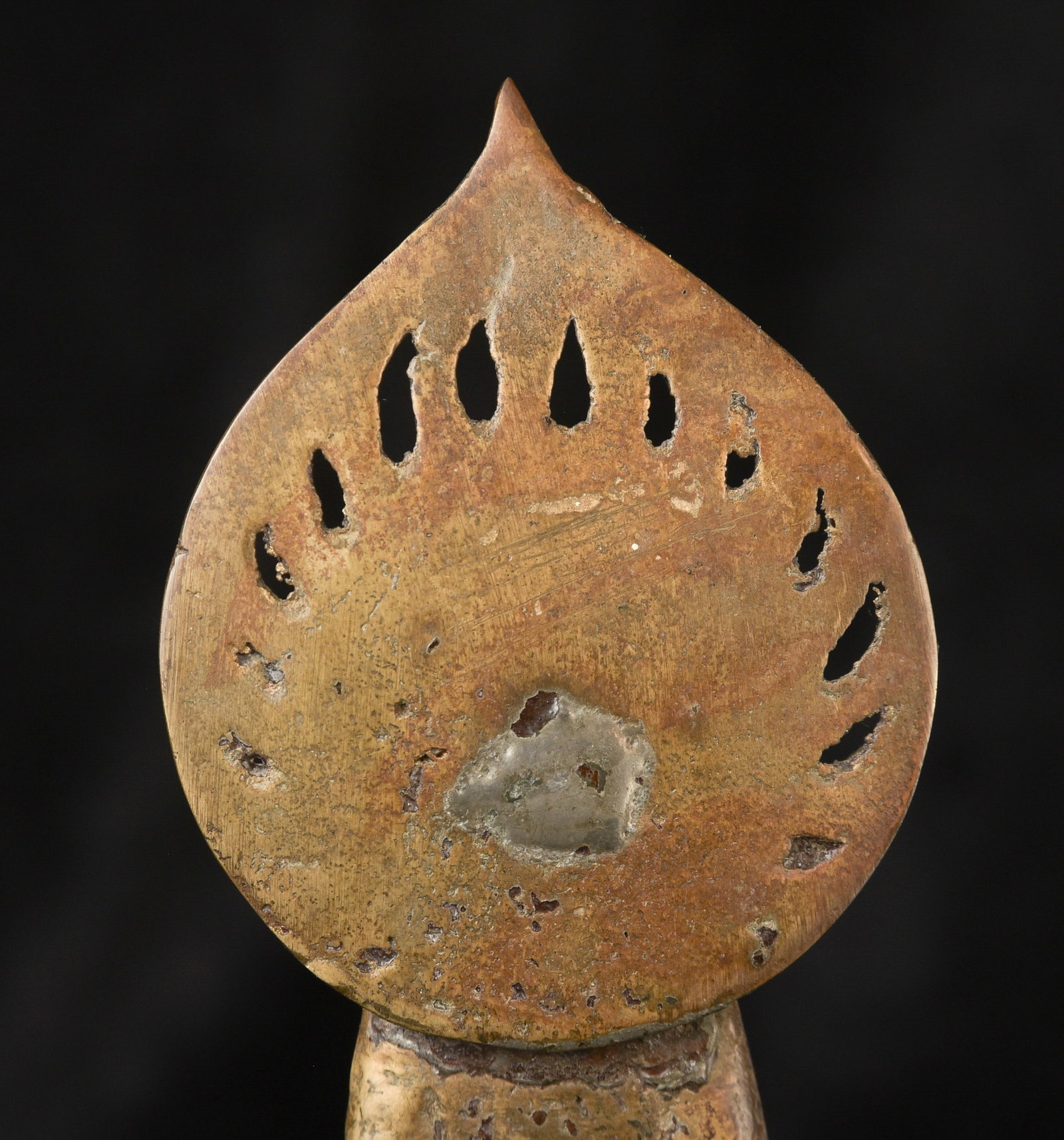 17/18thC Korean Solid-cast Buddha. Uncommon type. - 5