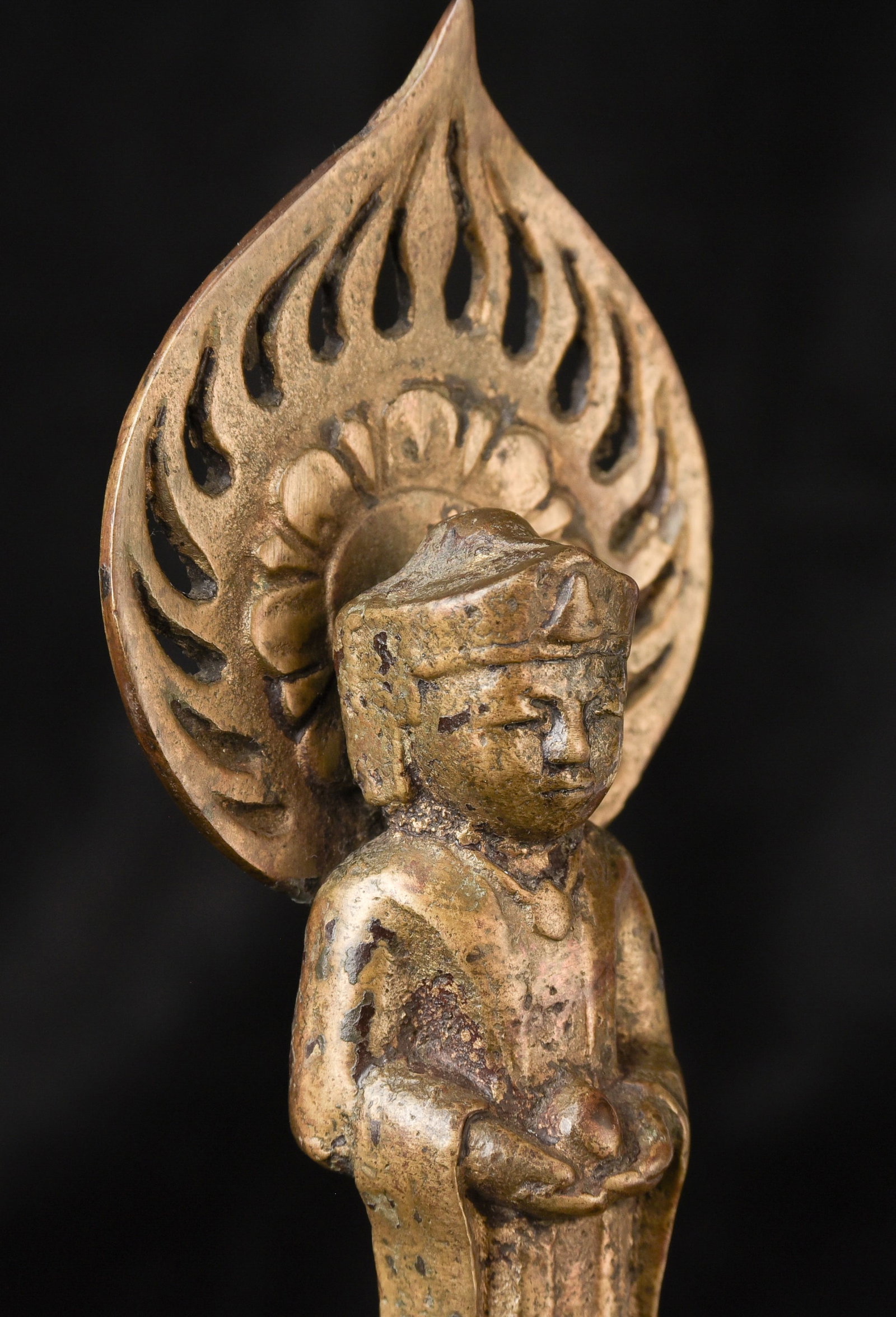 17/18thC Korean Solid-cast Buddha. Uncommon type. - 6