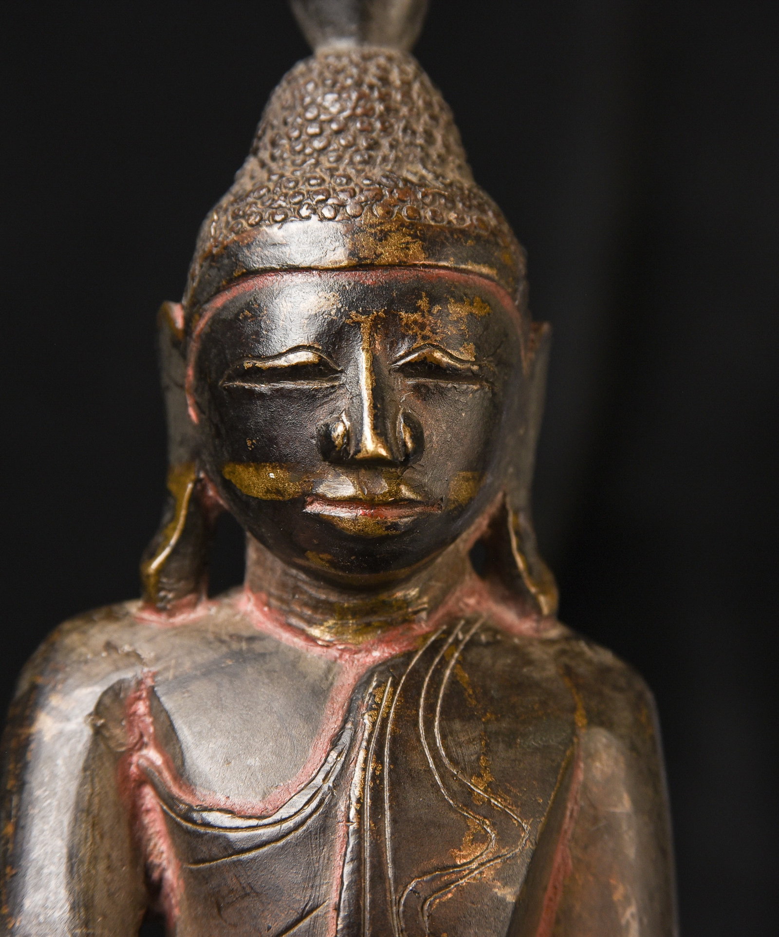 18/19thC Burmese Bronze Buddha.-FineExample - 8