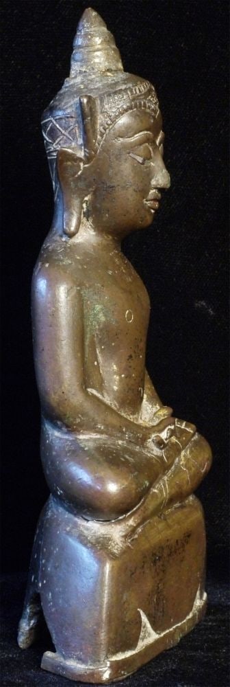 17thC Thai bronze Buddha. - 2