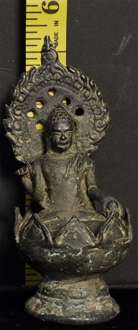 14-17thC Java Buddha, 5" Tall - 14