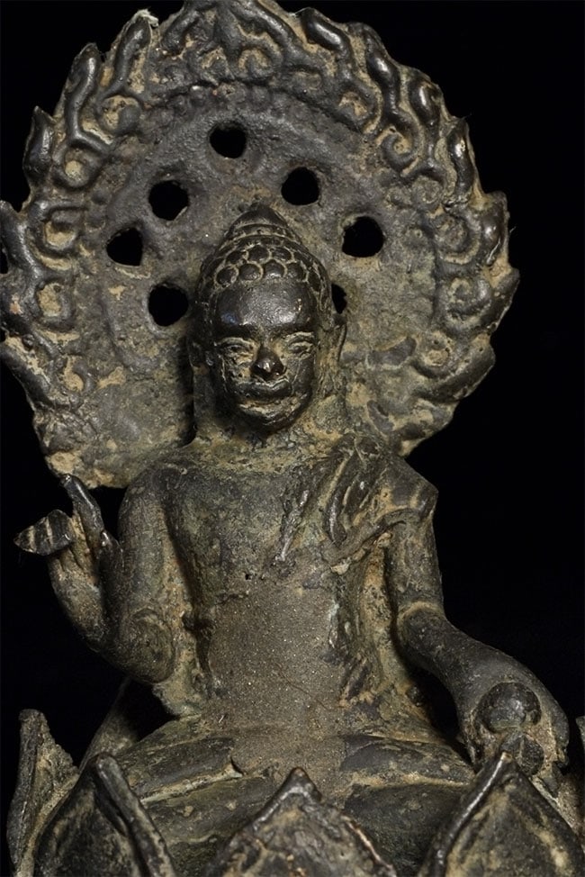 14-17thC Java Buddha, 5" Tall