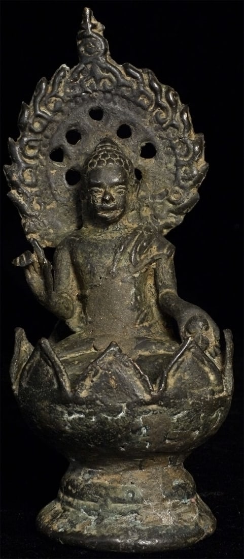 14-17thC Java Buddha, 5" Tall - 2
